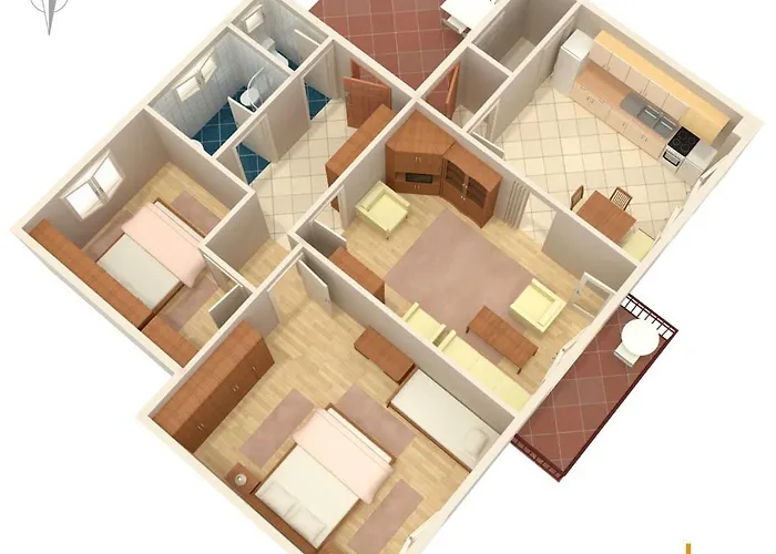 Апартаменты With Parking Space - 5595 *