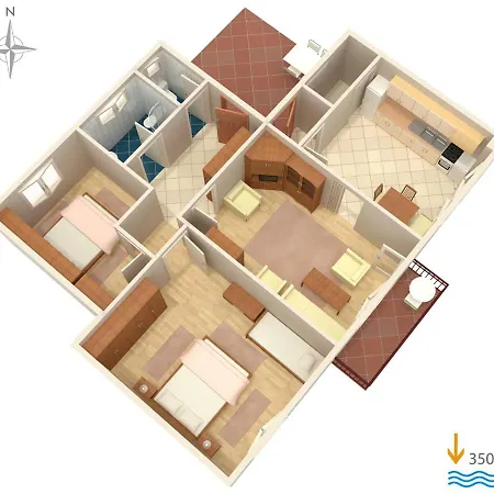 Apartment With A Parking Space - 5595 *